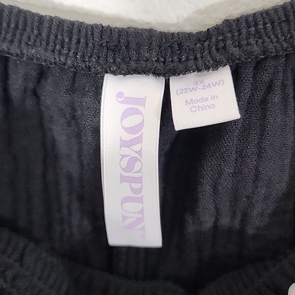 Joyspun Gauzey Lightweight Black Plus Size Women's Top Size 3X NWT - Picture 4 of 6